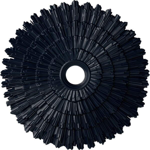 Ekena Millwork Eryn Ceiling Medallion (Fits Canopies up to 4"), 24 3/4"OD x 3 1/4"ID x 1 7/8"P, Midnight Dream CM24ENMDF - main